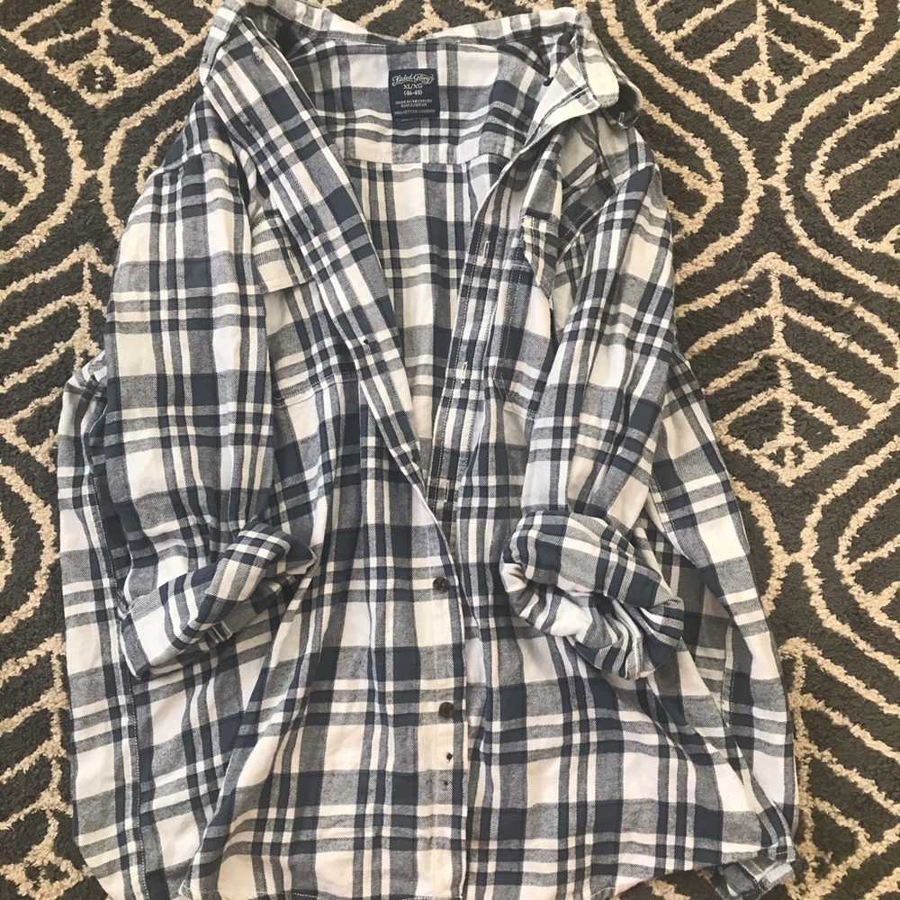 Blue/White Flannel